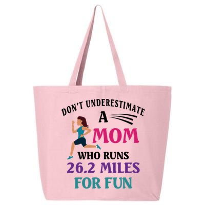 Mom Who Runs 26 2 Miles For Fun Half Marathon Mom Running Gift 25L Jumbo Tote