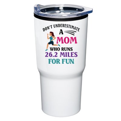 Mom Who Runs 26 2 Miles For Fun Half Marathon Mom Running Gift Tumbler