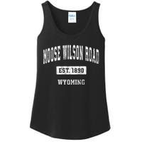 Moose Wilson Road Wyoming Wy Vintage Sports Established Ladies Essential Tank