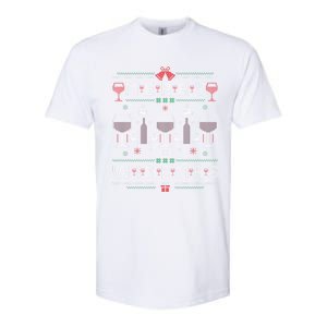 Merry Winemas Red Wine Ugly Christmas Wine Lover Gift Softstyle CVC T-Shirt