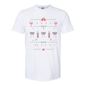 Merry Winemas Red Wine Ugly Christmas For Wine Lover Gift Softstyle CVC T-Shirt