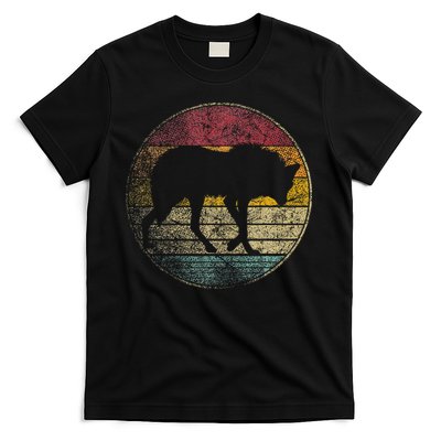Maned Wolf Retro Style Sunset Vintage 70s 80s 90s T-Shirt
