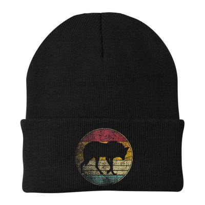 Maned Wolf Retro Style Sunset Vintage 70s 80s 90s Beanie