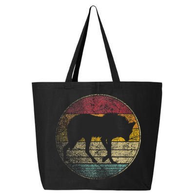 Maned Wolf Retro Style Sunset Vintage 70s 80s 90s 25L Jumbo Tote