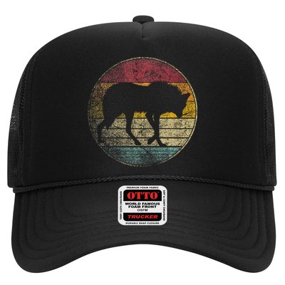 Maned Wolf Retro Style Sunset Vintage 70s 80s 90s Trucker Hat