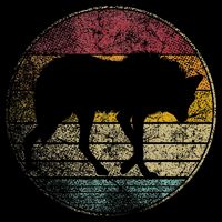 Maned Wolf Retro Style Sunset Vintage 70s 80s 90s Toddler T-Shirt
