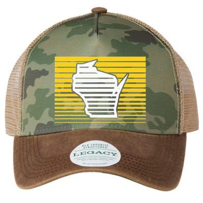 Milwaukee Wisconsin Retro Gradient Stripes Legacy Tie Dye Trucker Hat