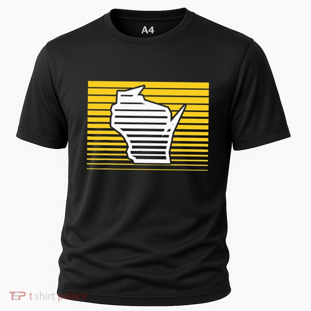 Milwaukee Wisconsin Retro Gradient Stripes Performance Shirt