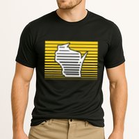 Milwaukee Wisconsin Retro Gradient Stripes Cooling Performance Crew T-Shirt