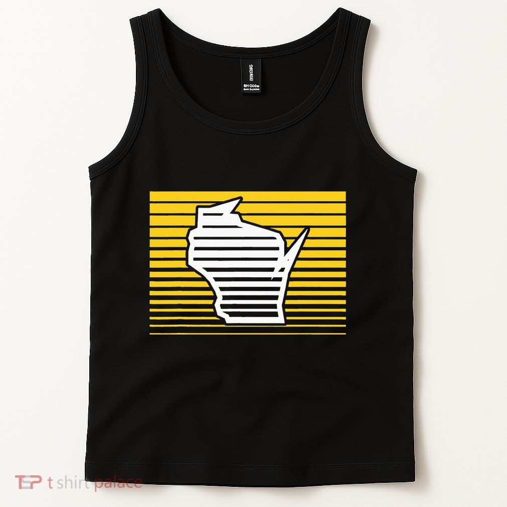 Milwaukee Wisconsin Retro Gradient Stripes Tank Top