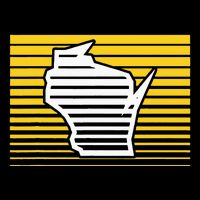 Milwaukee Wisconsin Retro Gradient Stripes Short Acrylic Beanie