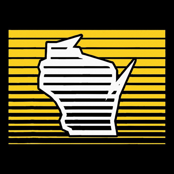 Milwaukee Wisconsin Retro Gradient Stripes Zip Tote Bag