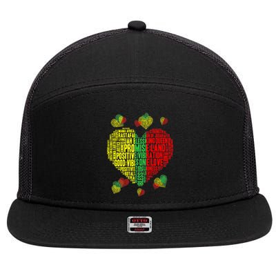 Men Women Reggae Rasta Colors Red Green Yellow Jamaica 7 Panel Mesh Trucker Snapback Hat