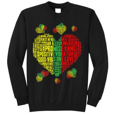 Men Women Reggae Rasta Colors Red Green Yellow Jamaica Sweatshirt