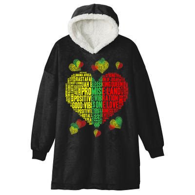 Men Women Reggae Rasta Colors Red Green Yellow Jamaica Hooded Wearable Blanket