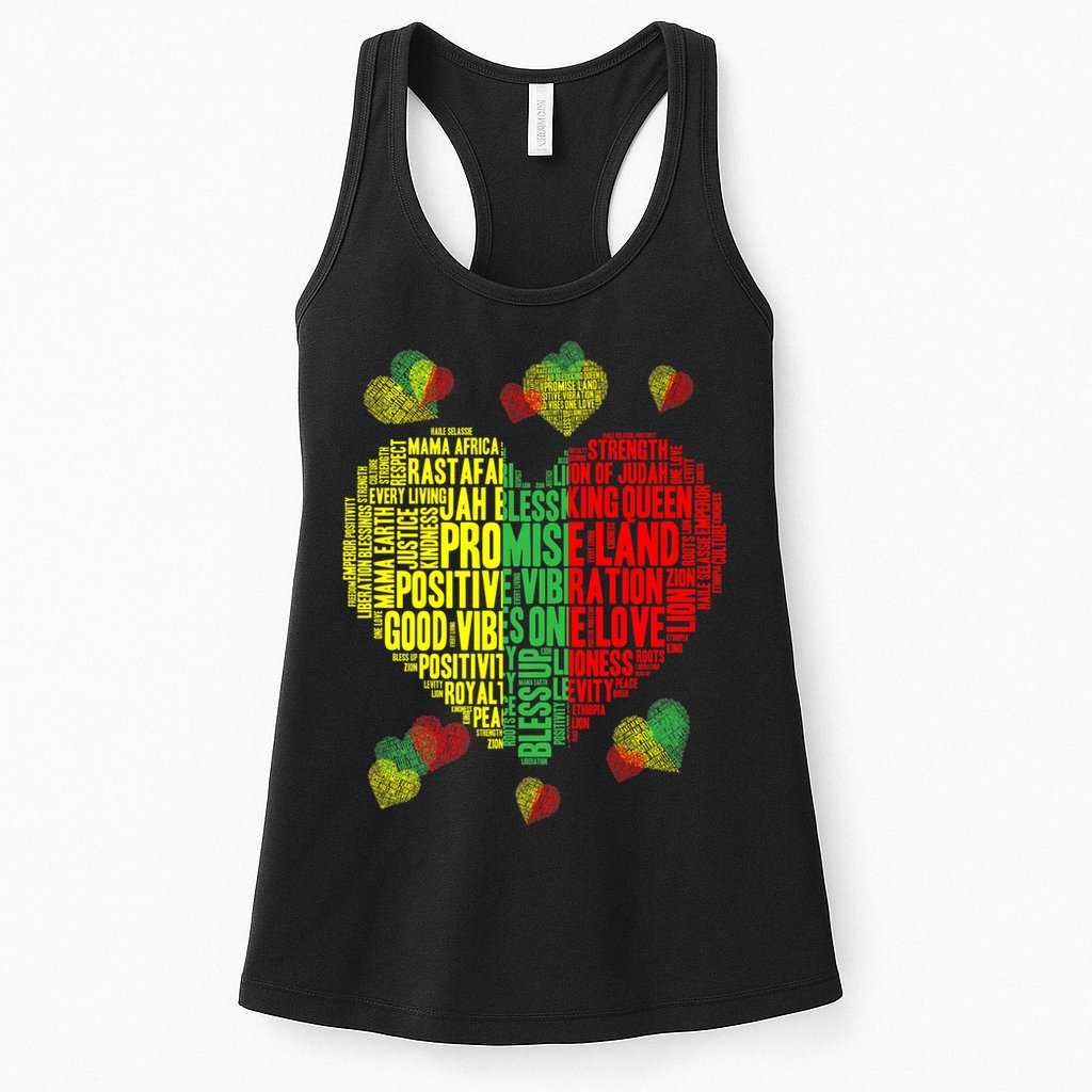 Men Women Reggae Rasta Colors Red Green Yellow Jamaica Womens Tank Top