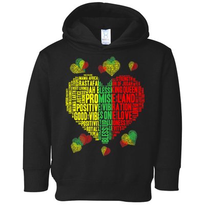 Men Women Reggae Rasta Colors Red Green Yellow Jamaica Toddler Hoodie