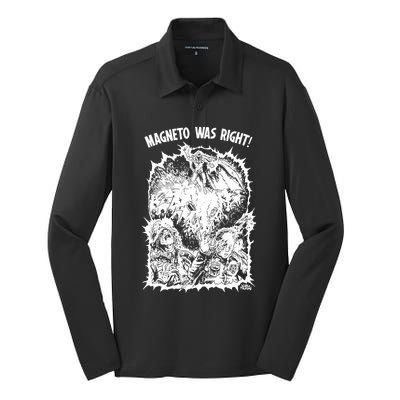 Magneto Was Right Silk Touch Performance Long Sleeve Polo