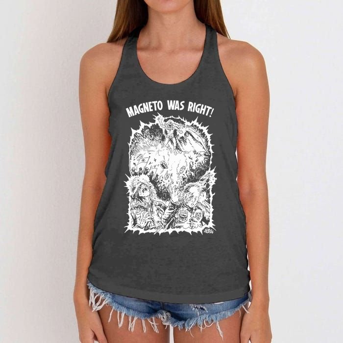 Magneto Was Right Women's Knotted Racerback Tank