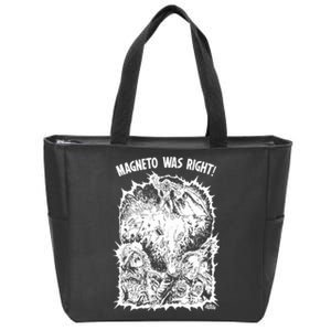 Magneto Was Right Zip Tote Bag