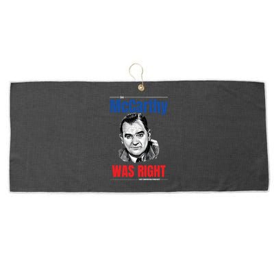 Mccarthy Was Right Large Microfiber Waffle Golf Towel