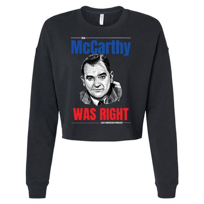Mccarthy Was Right Cropped Pullover Crew