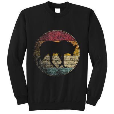 Maned Wolf Retro Style Sunset Vintage 70s 80s 90s Gift Sweatshirt