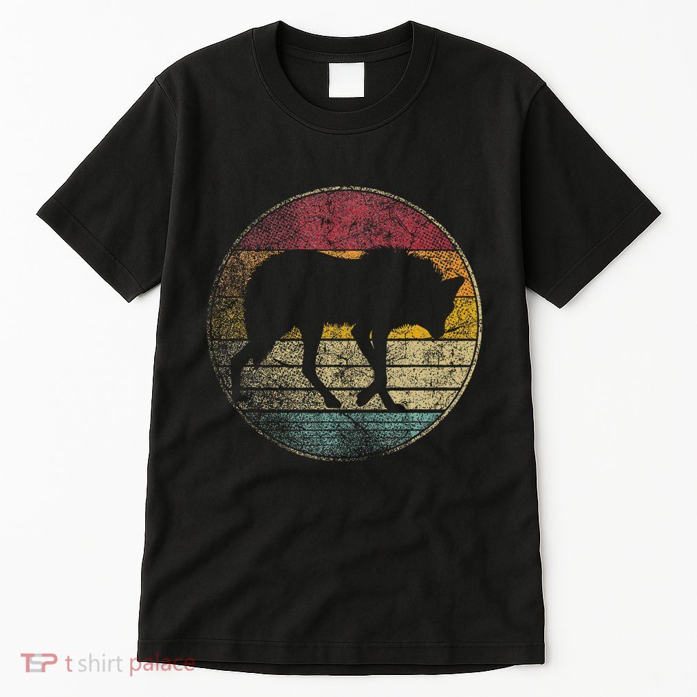 Maned Wolf Retro Style Sunset Vintage 70s 80s 90s Gift Tall T-Shirt