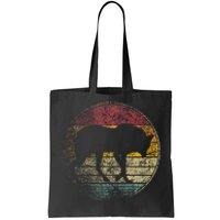 Maned Wolf Retro Style Sunset Vintage 70s 80s 90s Gift Tote Bag