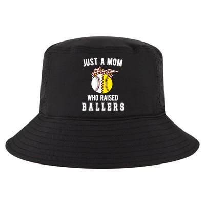 Mom Who Raised Ballers Softball Baseball Player Mama Meaningful Gift Cool Comfort Performance Bucket Hat