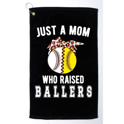 Mom Who Raised Ballers Softball Baseball Player Mama Meaningful Gift Golf Towel