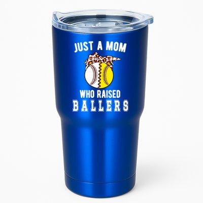 Mom Who Raised Ballers Softball Baseball Player Mama Meaningful Gift Tumbler