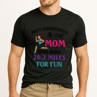 Mom Who Runs 26 2 Miles For Fun Half Marathon Mom Running Great Gift Cooling Performance Crew T-Shirt