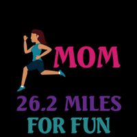 Mom Who Runs 26 2 Miles For Fun Half Marathon Mom Running Great Gift Cooling Performance Crew T-Shirt