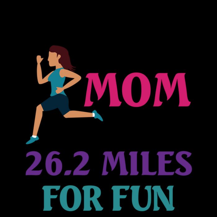 Mom Who Runs 26 2 Miles For Fun Half Marathon Mom Running Great Gift Cooling Performance Crew T-Shirt