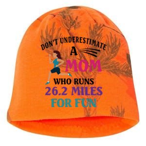 Mom Who Runs 26 2 Miles For Fun Half Marathon Mom Running Great Gift Kati - Camo Knit Beanie