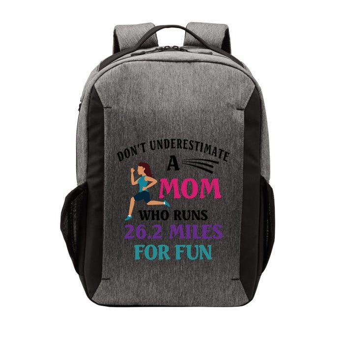 Mom Who Runs 26 2 Miles For Fun Half Marathon Mom Running Great Gift Vector Backpack