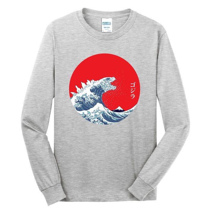 Monster Wave Retro Vintage Classic Japanese Art Tall Long Sleeve T-Shirt