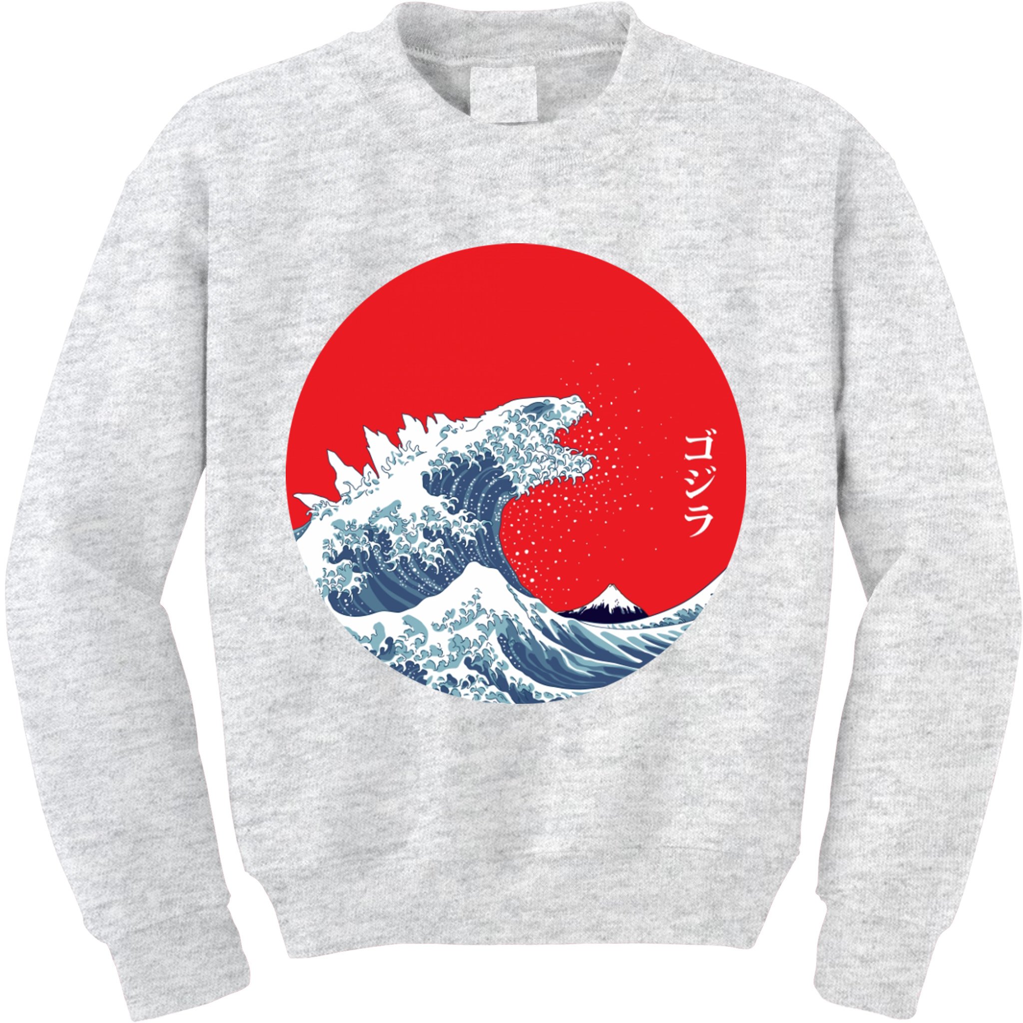 Monster Wave Retro Vintage Classic Japanese Art Kids Sweatshirt