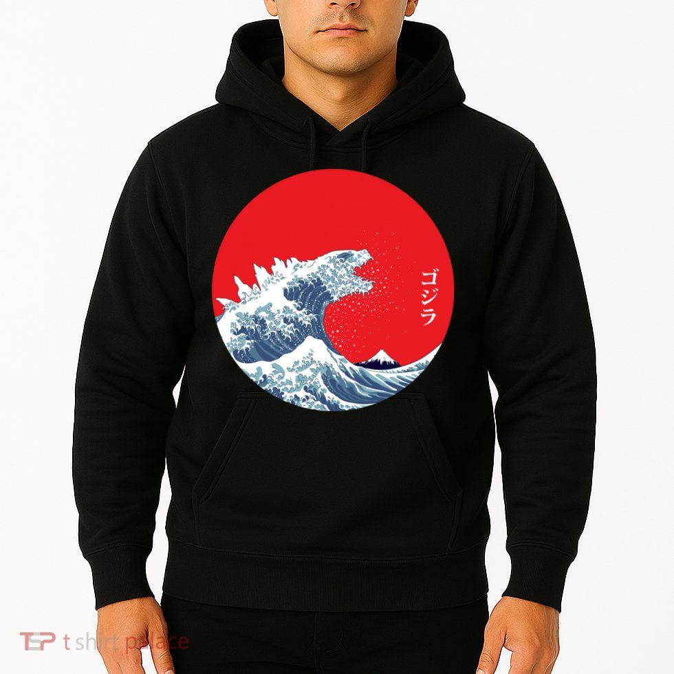 Monster Wave Retro Vintage Classic Japanese Art Hoodie