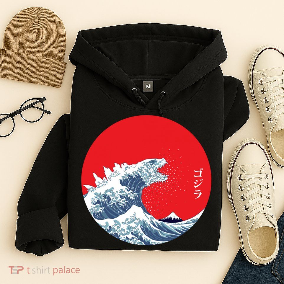 Monster Wave Retro Vintage Classic Japanese Art Hoodie