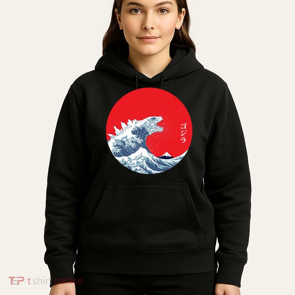 Monster Wave Retro Vintage Classic Japanese Art Hoodie