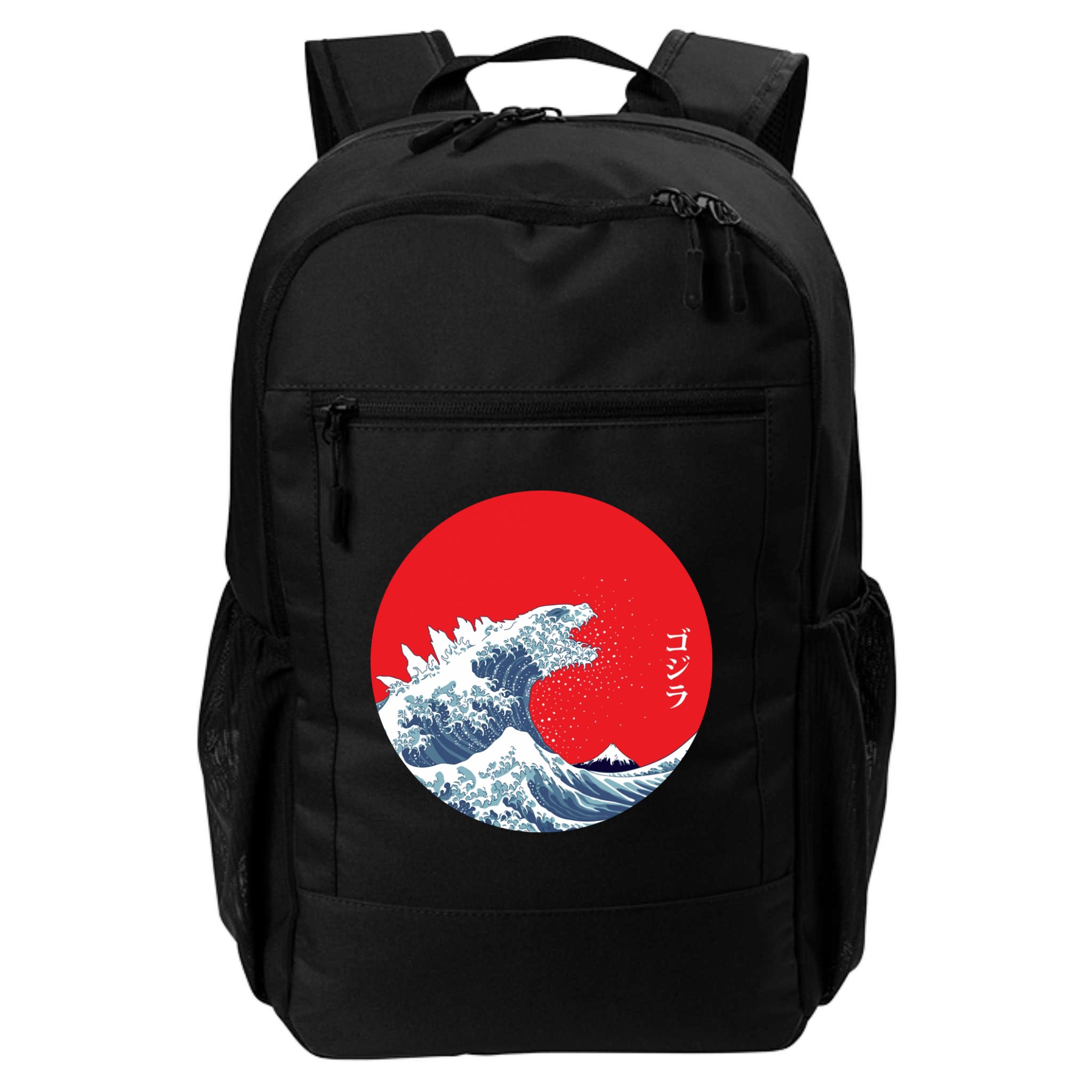 Monster Wave Retro Vintage Classic Japanese Art Backpack