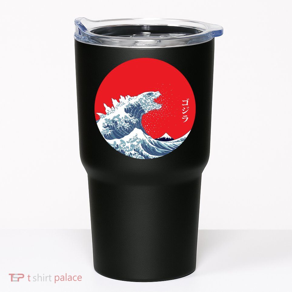 Monster Wave Retro Vintage Classic Japanese Art Tumbler