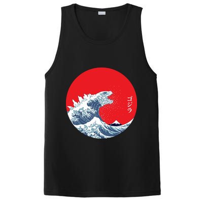 Monster Wave Retro Vintage Classic Japanese Art PosiCharge Competitor Tank
