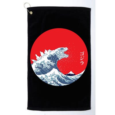 Monster Wave Retro Vintage Classic Japanese Art Golf Towel
