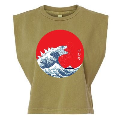 Monster Wave Retro Vintage Classic Japanese Art Garment-Dyed Women's Muscle Tee