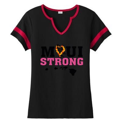 Maui Wildfire Relief All Profits Will Be Donated Ladies Halftime Notch Neck Tee