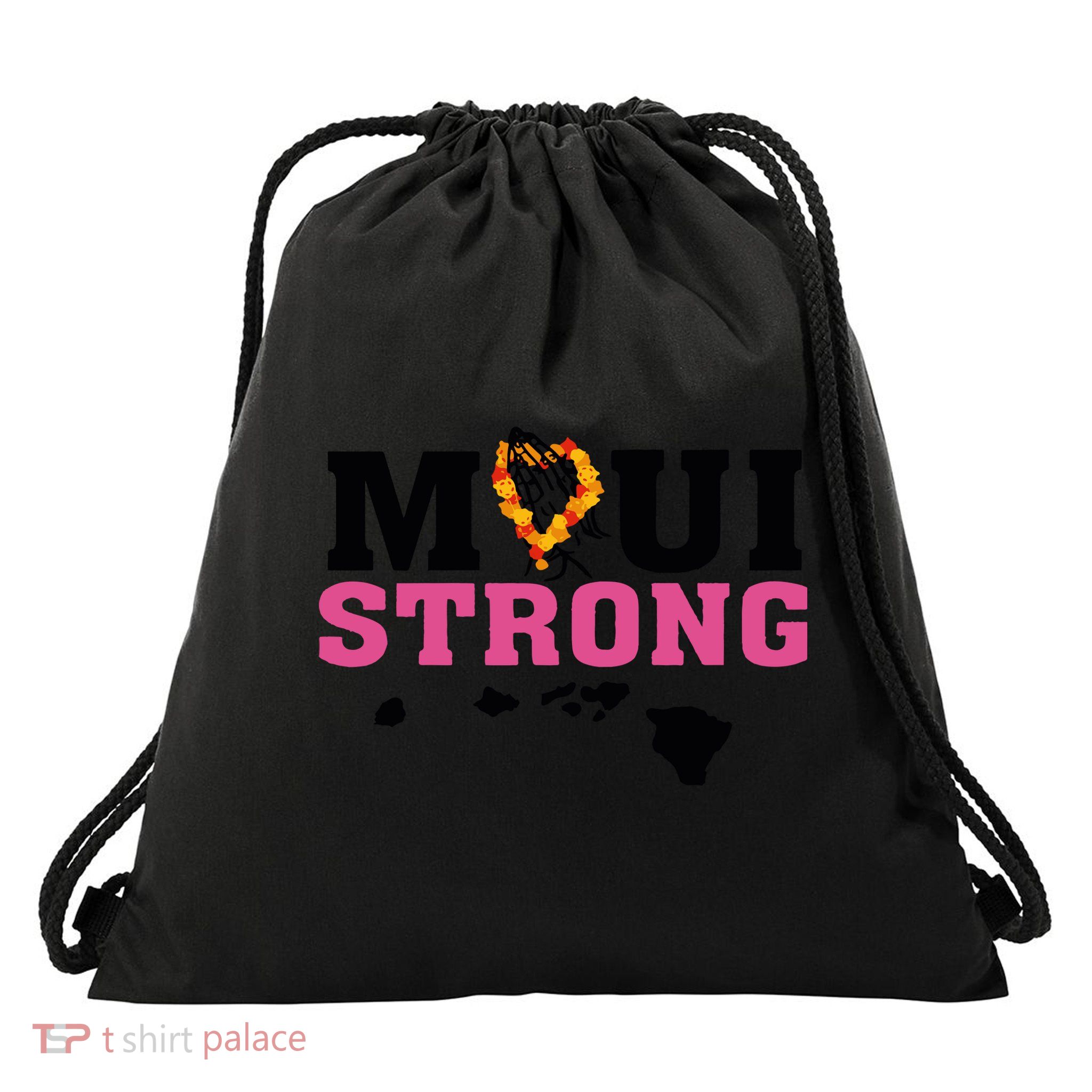Maui Wildfire Relief All Profits Will Be Donated Drawstring Bag