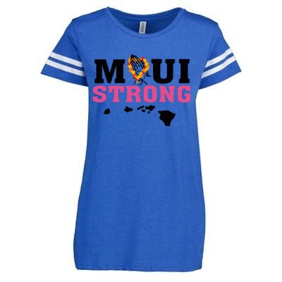 Maui Wildfire Relief All Profits Will Be Donated Enza Ladies Jersey Football T-Shirt